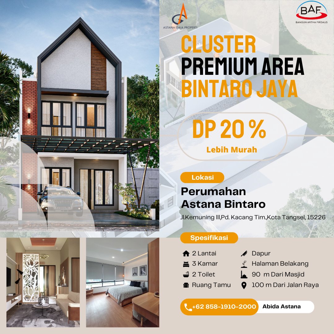 Rumah Mewah Harga Renyah Cash/Kpr Daerah Bintaro, Sudah SHM,BPHTB + kanopi Di Setiap Unit

#AstanaBintaro #rumah #rumahminimalis #rumahmodern #rumahminimalismodern #rumahbintaro #cluster #bintarojaya #RumahTermurah #BebasBanjir #AksesMudah