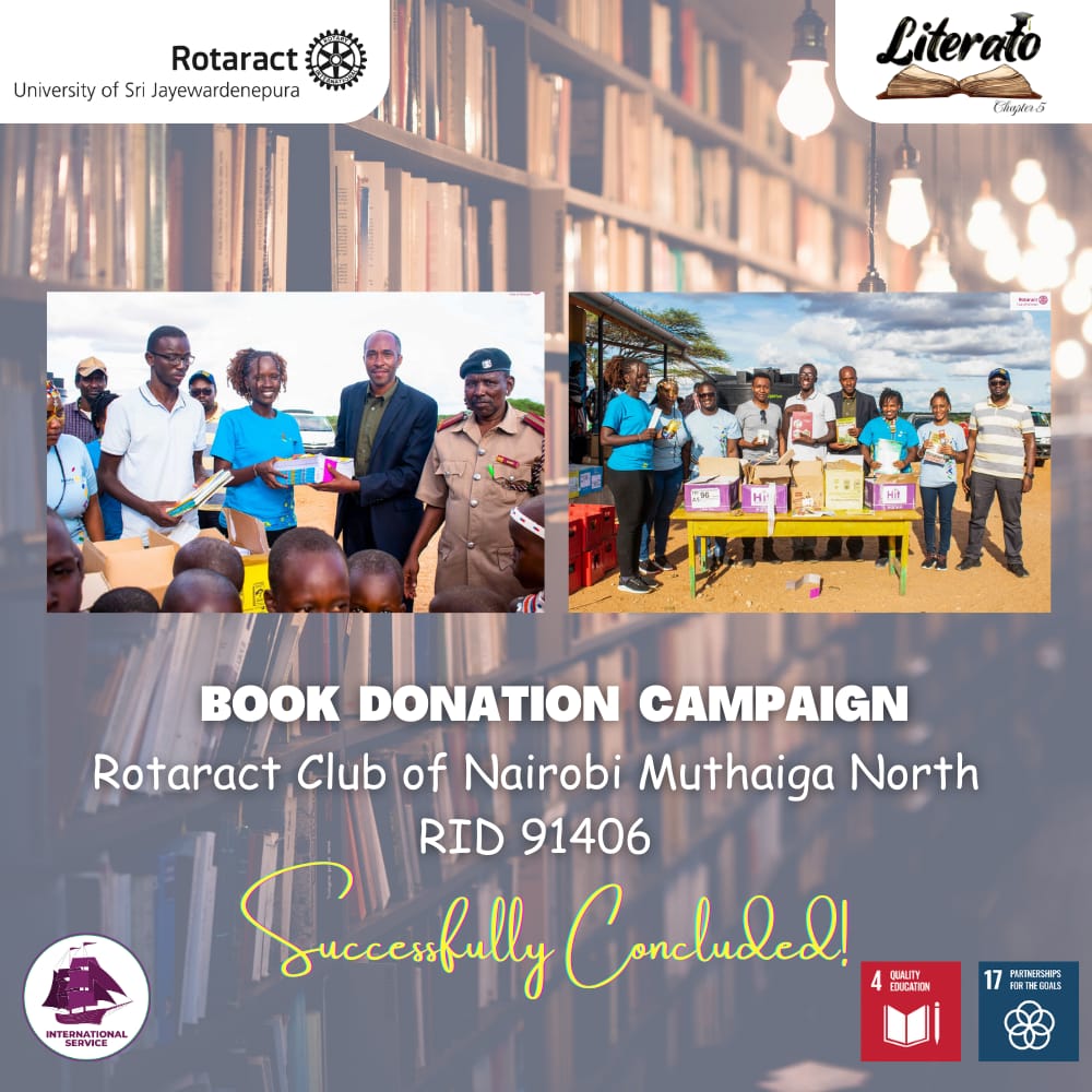 rotaractusjp's tweet photo. As a part of the project, Literato - Chapter 5, a Mini Literary Conclave was successfully conducted by the Rotaract Club of Nairobi Muthaiga North - RID 91406.
#Literato_Chapter_5
#RACUSJ
#Rotaract
#Rotaract3220
#ImagineRotaray
#LearnServeandStrive https://t.co/qMeW8mZ3PB