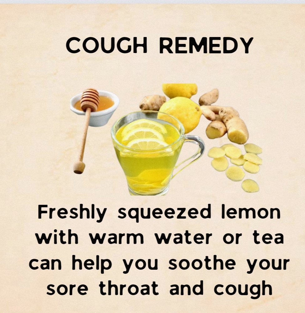 Simple Home Remedies for Common Illnesses & Ailments.

1. Cough Remedy - Lemon