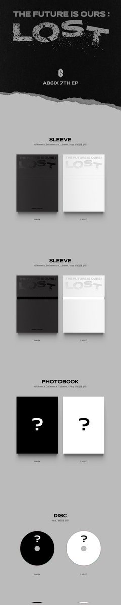 BYRARACORP's tweet photo. Open PO Album AB6IX 7TH EP [THE FUTURE IS OURS : LOST] X  WITHMUU

215k / Album

⭕Ada GO
⭕Bersih Ina
⭕Estimasi Emstax (400 gram) 
⭕ 1 Benefit Photocard Withmuu
⭕Dp 135k
⭕Bisa pilih versi

Variasi album :
Dark warna hitam
Light warna putih

Close 1 Juni  jam 3 Sore https://t.co/jLORIXBU6c