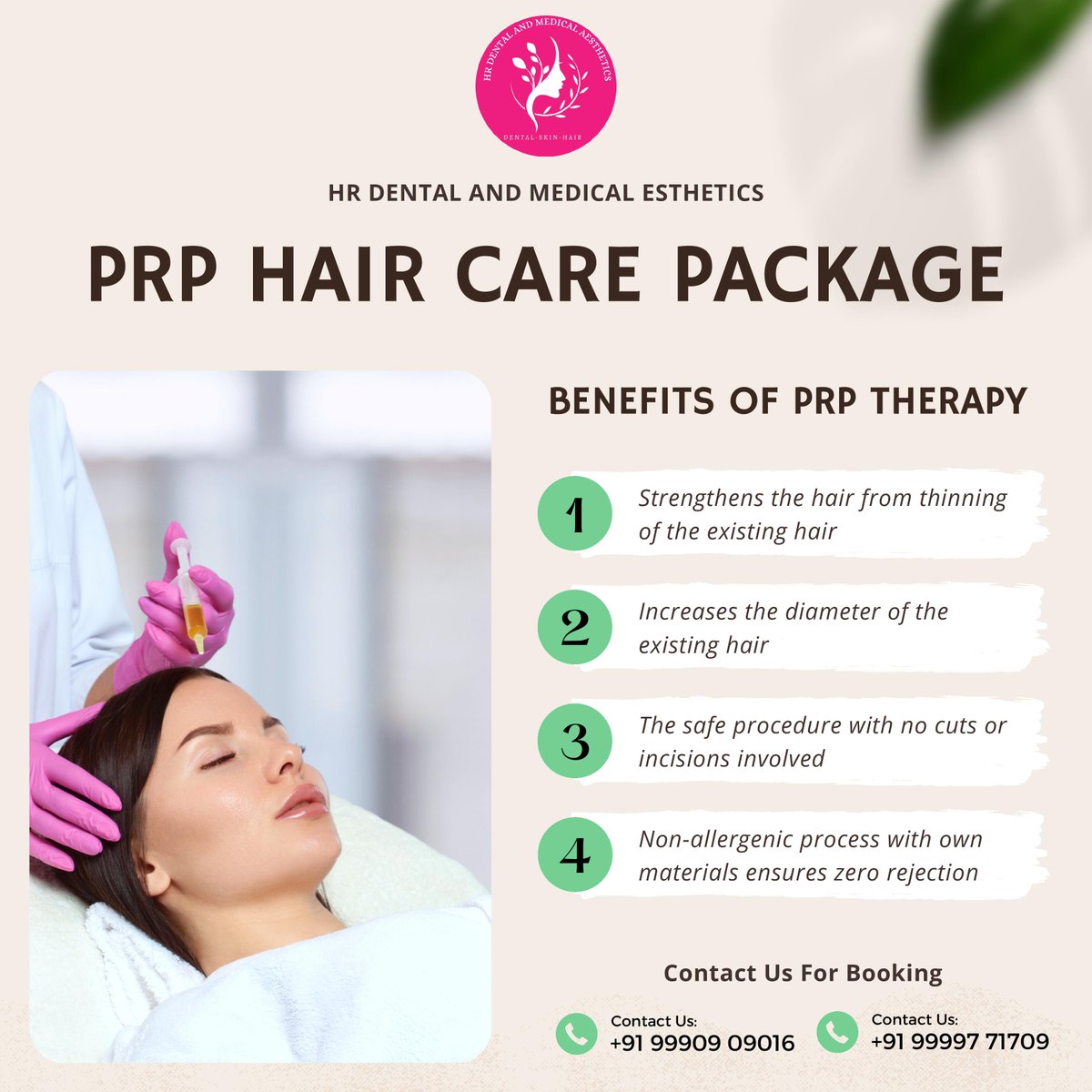 Get ready to transform your hair with the PRP Hair Care Package by Hr Dental And Medical Aesthetics! For bookings, call Dr. Himani Bhardwaj at 9999771709 or visit our clinic at SB 34, Shashtri Nagar, Ghaziabad.
#PRPHairCare #HairTransformation #HrDentalAndMedicalAesthetics #prp