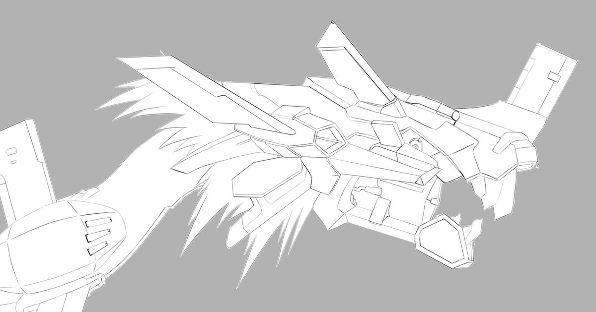 Mamecro's tweet photo. #digimon
#Gigaseadramon
WIP https://t.co/6lTpLCEuu6