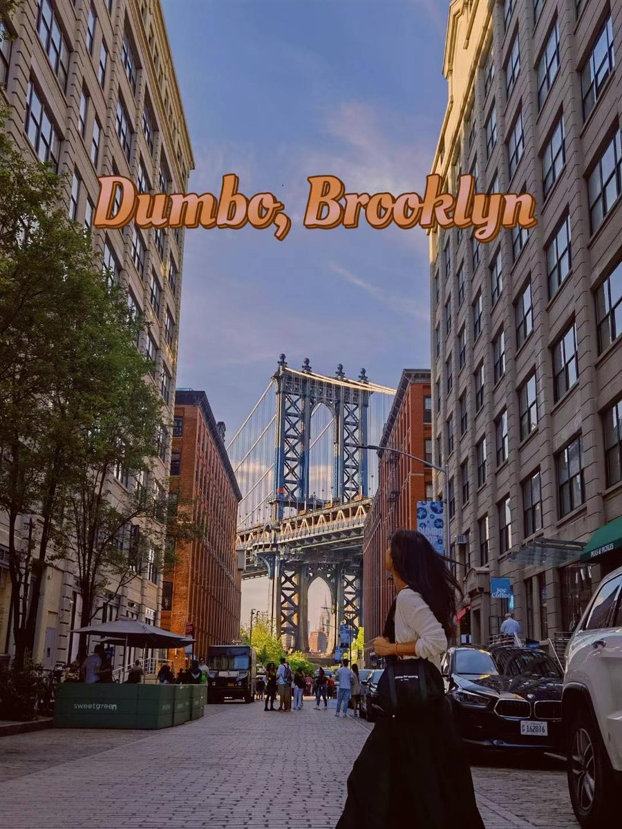 🌅 日落时分的曼哈顿大桥#Dumbo