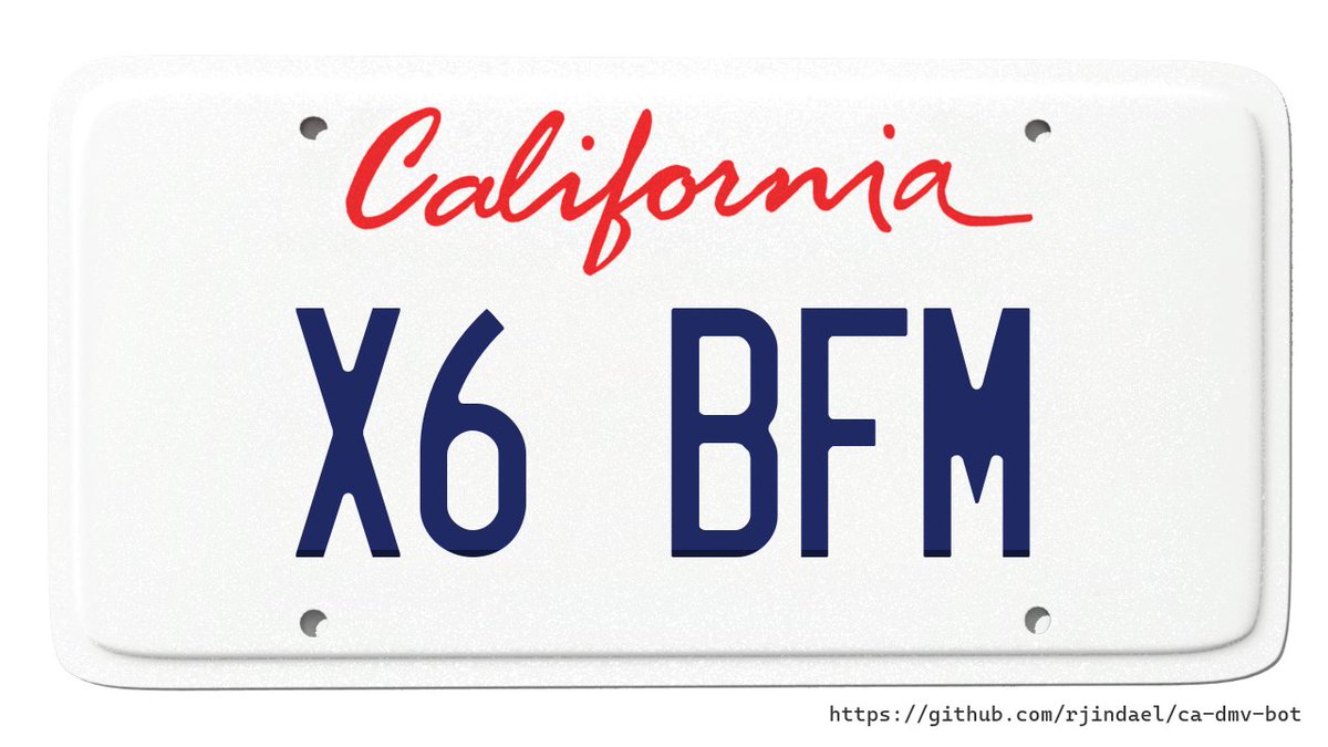Customer: "X6" JUST CAR TYPE, AND REST OF LETTER DO  NOT HAVE MEANING.
DMV: BFM= BILL FUCKING MURRAY

Verdict: DENIED