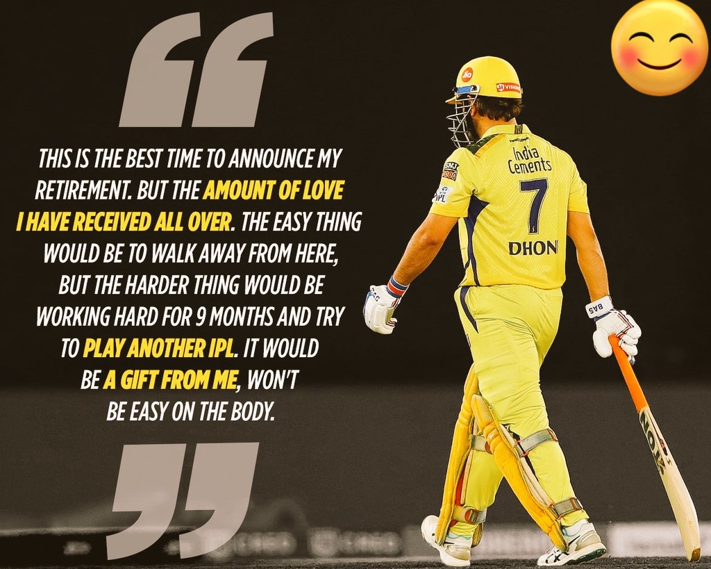 _pathakankit_'s tweet photo. Thala dhoni gave the best gift to fans💛💛
He will be playing the next IPL as well❤️🔥
Congratulations CSK 💛
CSK CSK CSK 💛🏆
#MSDhoni #CSKvsGT #sakshi #Sakshi #Dhoni #ThalaDhoni #Thala #HardikPandya #IPL2023Final #IPLFinals #IPLFinal #IPL2023 https://t.co/OMYq9TUNG9