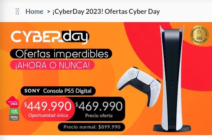 RaptorContreras's tweet photo. ¿Desde cuándo la PS5 está a $899.990 en Falabella? ¿Que es esto? #CyberDay https://t.co/NPSVkx5vcY