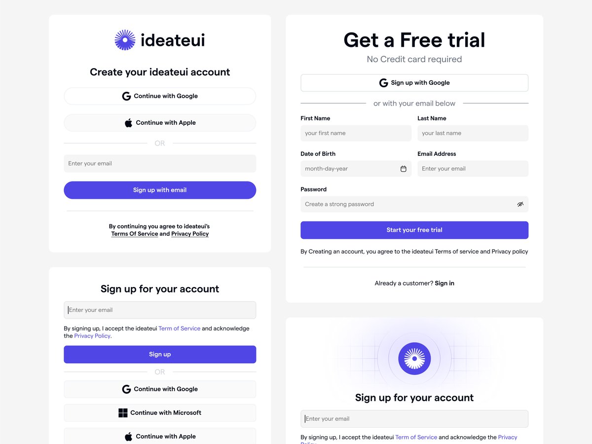 Sign-up form created with ideateui
ReTweet to get Figma File
#uidesign #uxdesign #design