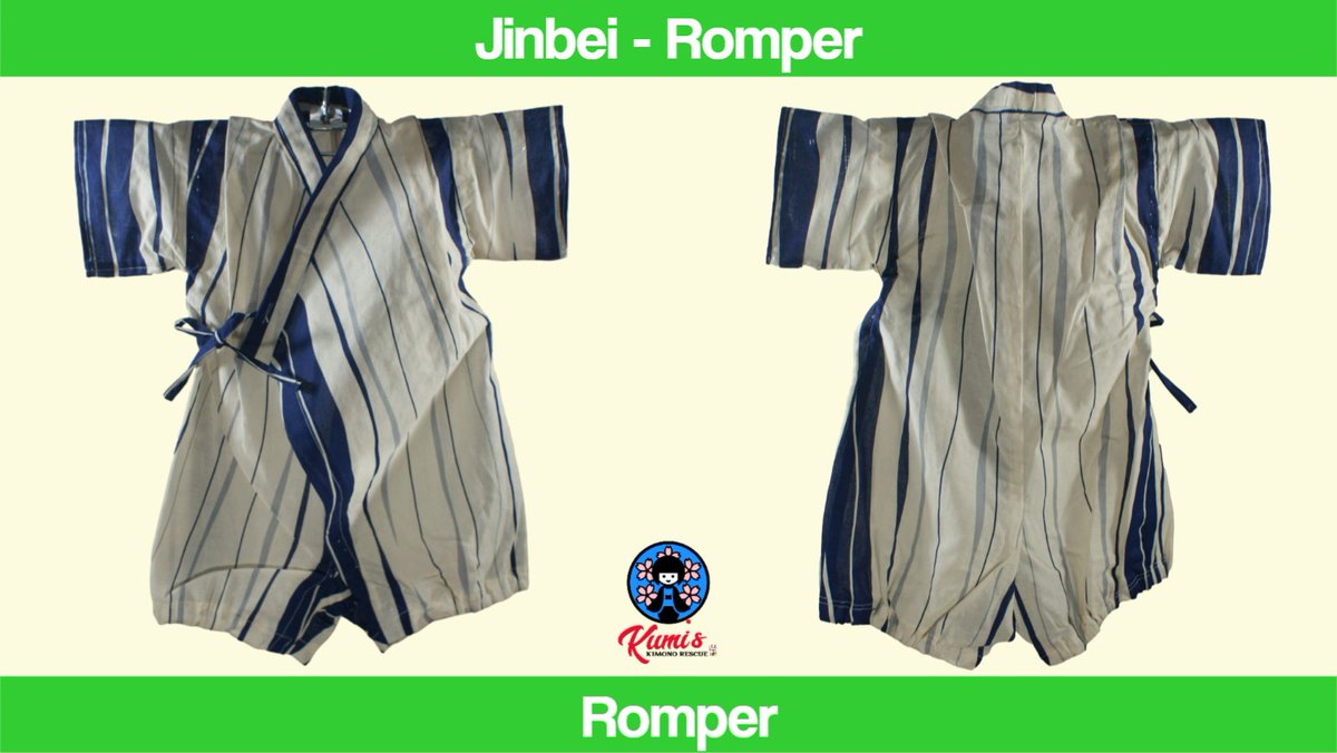 BR011 Kumis Kimono Rescue Romper Dark and Light Blue Striped Vertical Pattern on Soft White Background
Fit's 4-12 months
kumiskimonorescue.net/shop/jinbe-rom…
#CuteBabies  #BabyBoy  #BabyGirl #Romper #Onesies #BabyClothes