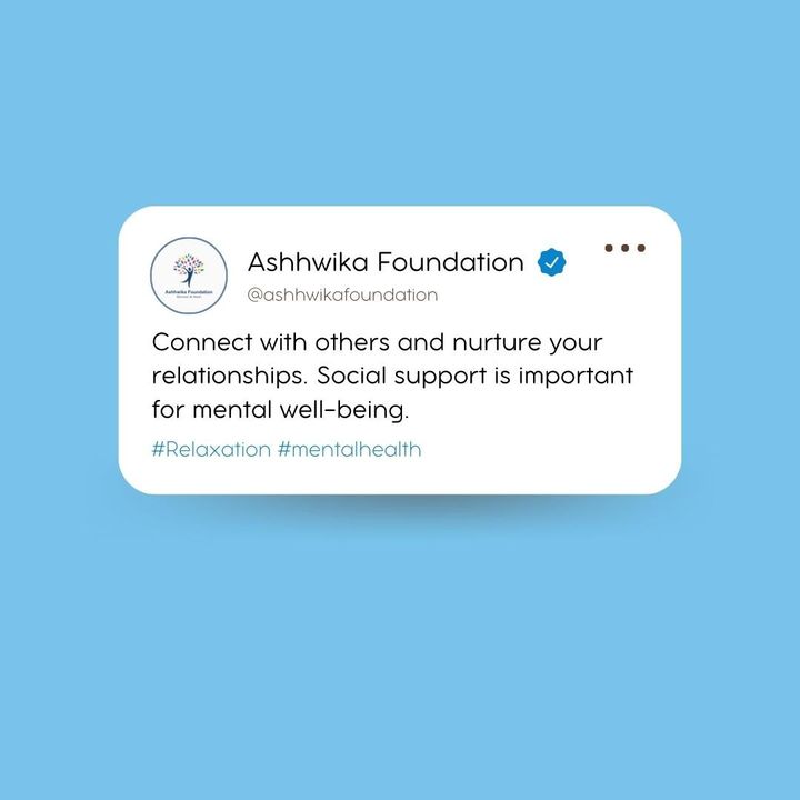 #embraceconnections #nurturerelationships #mentalwellbeingmatters #ashhwikafoundation #ngo #ngoindia #mentalhealth #mentalhealthmatters #mentalhealthindia #nonprofitorganization