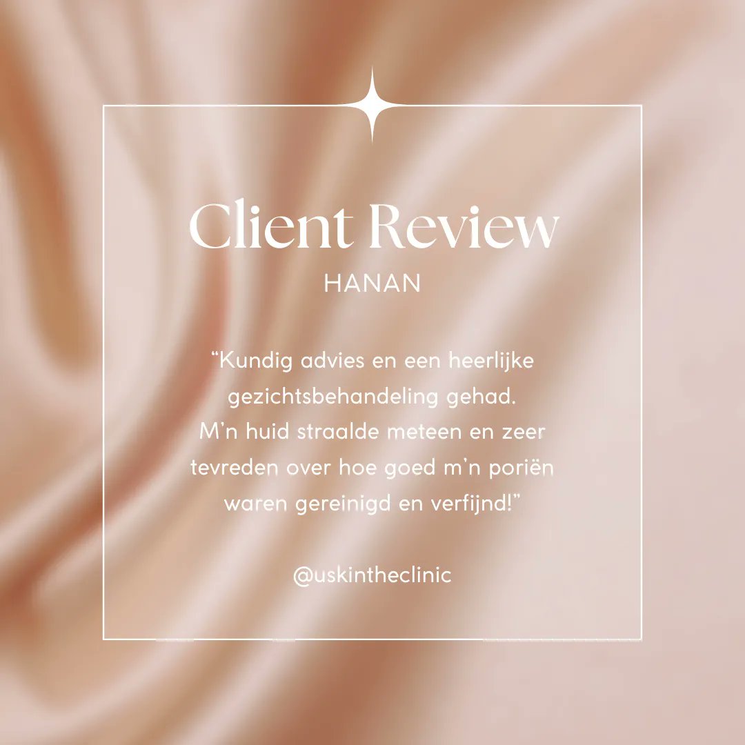 Client review ⭐⭐⭐⭐⭐

#uskintheclinic #review #best #skincare #happyclient #huidverbetering #vitaliteit #gezondheid