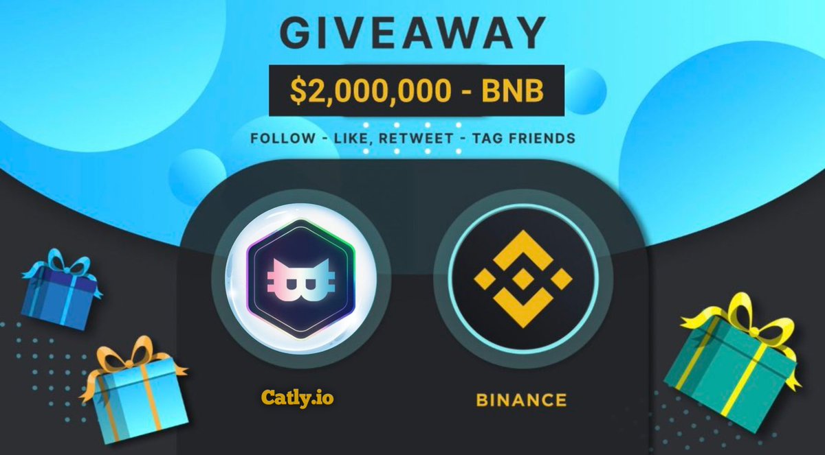 📣 GIVEAWAY 🎁
🏆 100 Winner  2,000,000 #USDT

 Follow @_CATLY_
 RT, Like pin 📌 & Tag 3 Friends
Comment your Binance Pay ID/ Bep20 addres

👇
🔚 JUNE 05 
#Catly  x #Binance #memecoinseason2023 #GiveawayAlert #Airdrops #cryptocurrency 

See Pin Tweet.
Link:catly.io/mobile/#/pages…