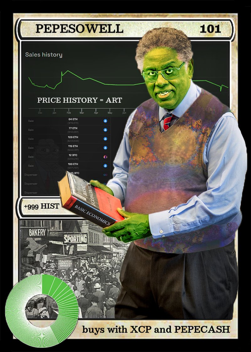 🎉PEPESOWELL GIVEAWAY 💸
(RT + LIKE + COMMENT YOUR XCP ADDY = 1 ENTRY)
10 CARDS TOTAL WILL BE GIVEN AWAY
S35-C2 - FAKE COMMONS - <a href="/FAKERARES_XCP/">🐸🐸🐸FAKE RARES🐸🐸🐸</a> 
pepe.wtf/asset/PEPESOWE…
WINNERS PICKED AT RANDOM (IN A FEW DAYS)