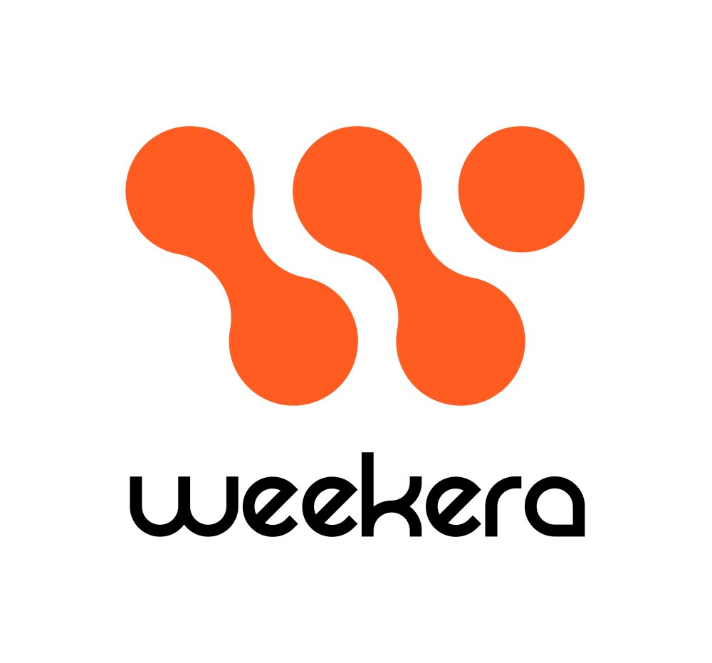 Nouveau #logo pour Weekera, tout en rondeur et couleur. Les maillons s’enchaînent naturellement comme le seront les échanges entre les #expertscomptables et leurs clients. #paie #rh #digitalisation #france