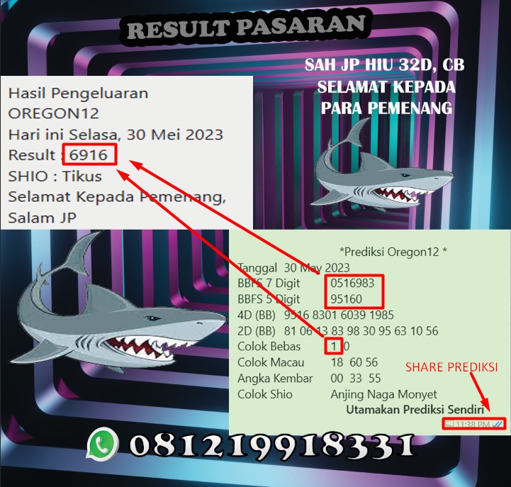HokiJenaka's tweet image. 📌 RESULT OREGON 12 📌
30 MEI 2023
. 
LUMAYAN JP 32D YANG PENTING BISA LANJUT PASARAN SYDNEY
. 
informasi result &amp;amp; prediksi lainnya langsung Wa wa.me/+6281219918331
#oregon #togelonline #prediksionline #resultonline #togeloregon