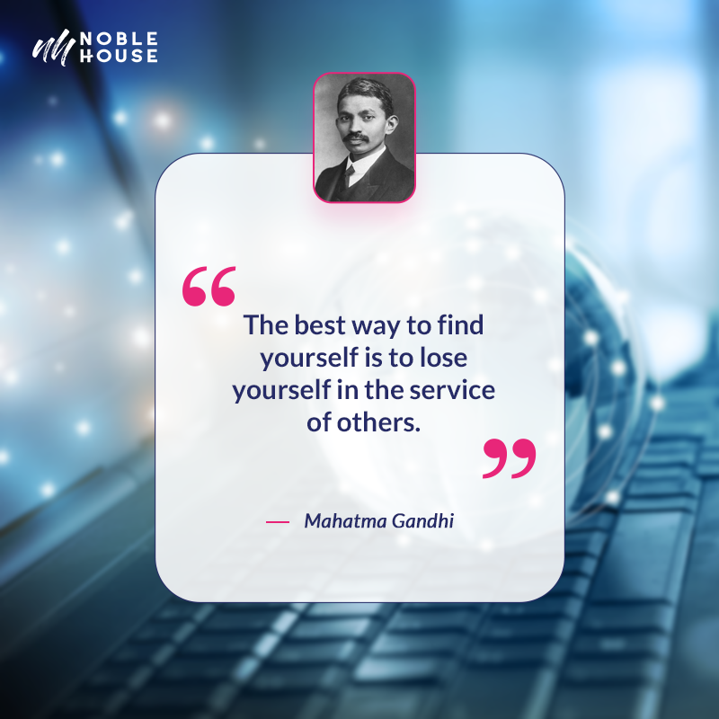 NobleHouseTalks's tweet photo. Happy #TenaciousTuesday

Let Mahatma Gandhi's words inspire us to make a positive impact through acts of selfless service. 

Please share how you have experienced personal growth through serving others in the comments.

#MahatmaGandhi #PersonalGrowth #ServiceToOthers https://t.co/RX36wosd8l