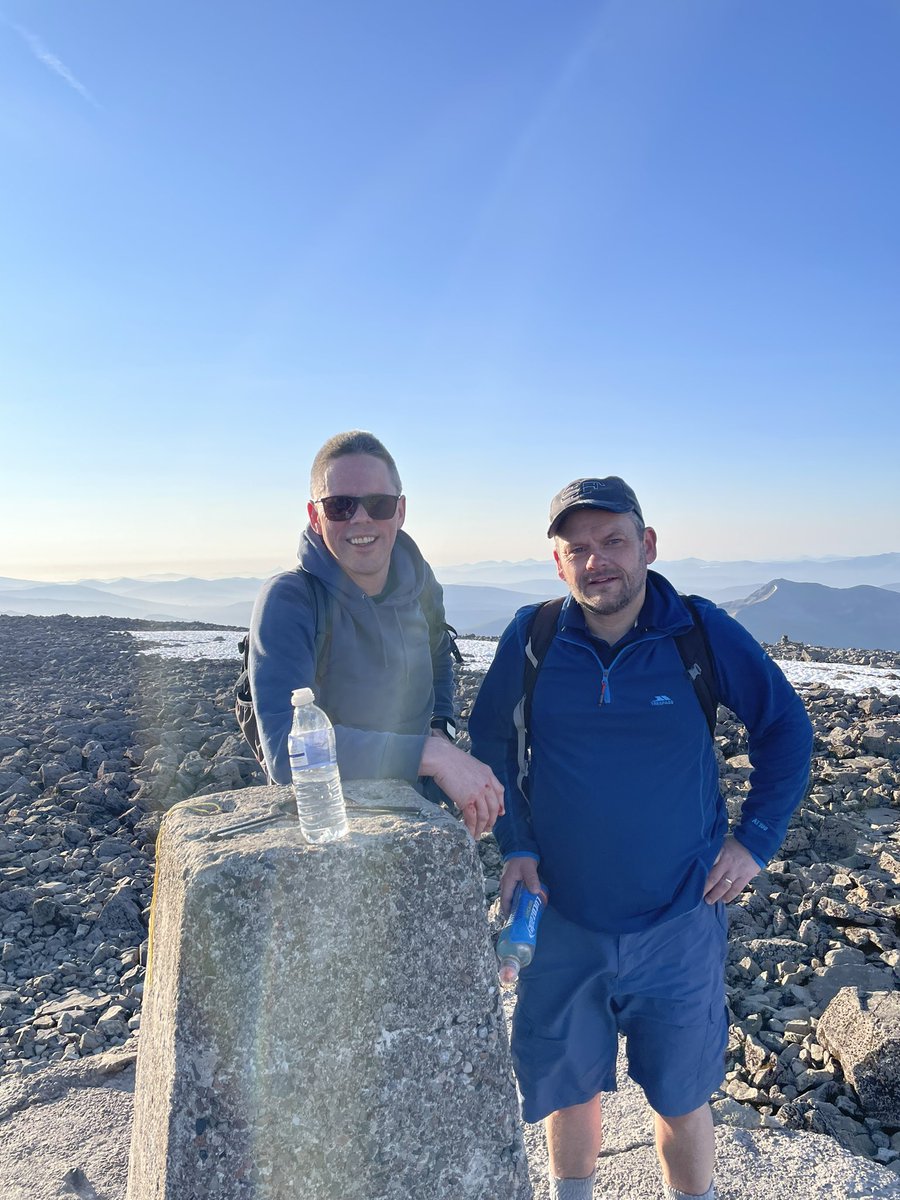 stanneskly's tweet image. Top of Nevis in 2 hours 23 minutes The #Threepeakschallenge is on! @stanneskly @olvschool @TheGoodShepher9