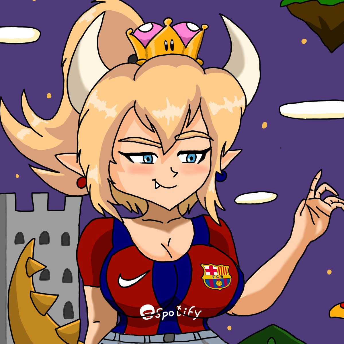 WillRBQK9's tweet photo. Bienvenida sea la nueva temporada ♥️🌌✨ #Barça #Bowsette #QueenKoopa
#NuevaFotoDePerfil https://t.co/Kxc6GVuEuw