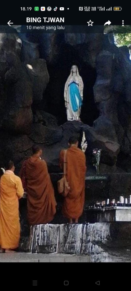 Para Bante Thudong dr Thailand berkunjung &amp; berdoa di Goa Maria Kerep Ambarawa💕💕