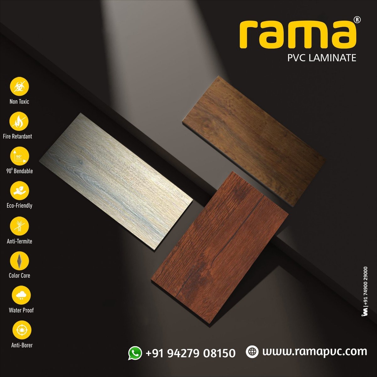 ibais_wooden's tweet image. Get Your Home Floored &amp;amp; Adored With Rama PVC Laminate

RAMA PVC LAMINATE - GUJARAT

For enquiry via WhatsApp click:
ibais.biz/9427908150

Helpline No: +91 94279 08150
.
#laminate #pvclaminate #wooden #woodproduct #homedecor #interiordesign #modularhome #homedacor 
.
@rama_pvc
