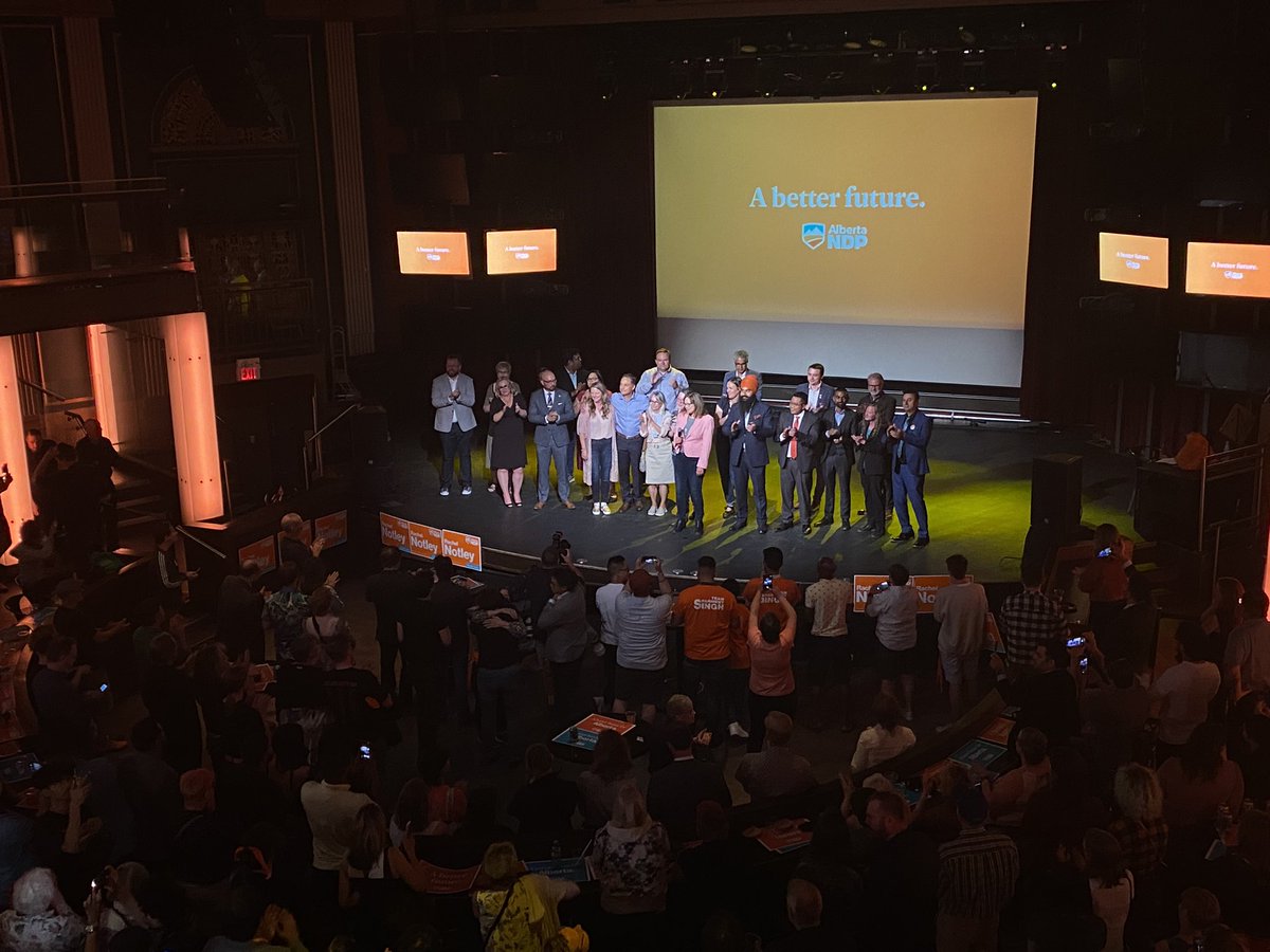 Blake Lough (@blake_lough) on Twitter photo With the election called for the <a href="/Alberta_UCP/">United Conservative Party of Alberta</a>, all the #YYC <a href="/albertaNDP/">Alberta NDP</a> candidates take the stage at Palace Theatre.
From <a href="/KathleenGanley/">Kathleen Ganley</a> (re-elected in Calgary-Mountain View): āThis outcome is not what we were looking forā ⦠but weāve made āincredible progress.ā With the election called for the <a href="/Alberta_UCP/">United Conservative Party of Alberta</a>, all the #YYC <a href="/albertaNDP/">Alberta NDP</a> candidates take the stage at Palace Theatre.
From <a href="/KathleenGanley/">Kathleen Ganley</a> (re-elected in Calgary-Mountain View): āThis outcome is not what we were looking forā ⦠but weāve made āincredible progress.ā