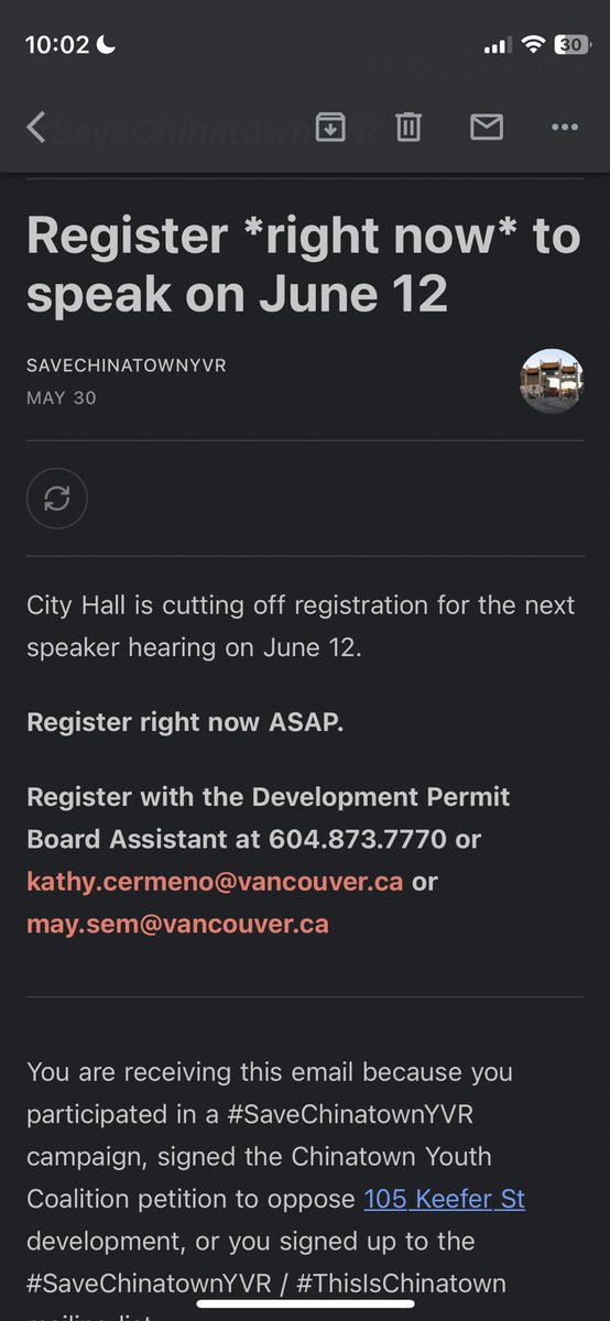 Register ASAP to speak at the next DBP meeting to stop #105keefer — email or call! This is important! Show up and stand with us!

#savechinatownYVR #gentrification #chinatowntoday