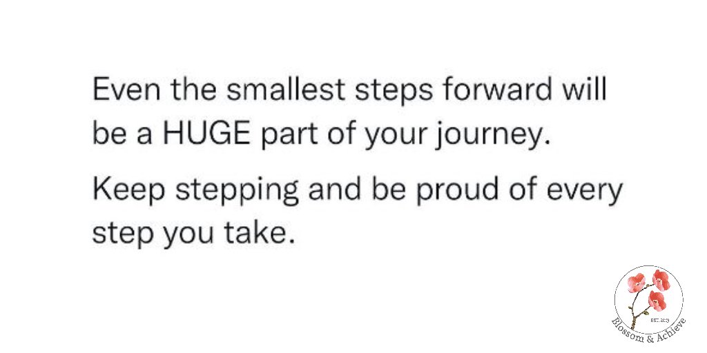 People tend to only celebrate big successes
 
Never under estimate the value of the small achievements   

Every step deserves to be acknowledged

Each one is part of your journey!

#SBS #SmartSocial #MHHSBD  
#EarlyBiz #BizBubble 
#TuesdayTip