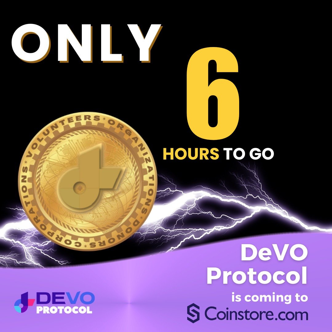 With only 6 hours left until the $DVO launch on <a href="/CoinstoreExc/">Coinstore</a>, let's talk partnerships. #DeVOProtocol is backed by industry leaders like <a href="/0xPolygonDAO/">onPolygon_</a>, ready to propel the project to new heights. Exciting times ahead! #crypto #blockchain #ethereum #btc #DVOListing