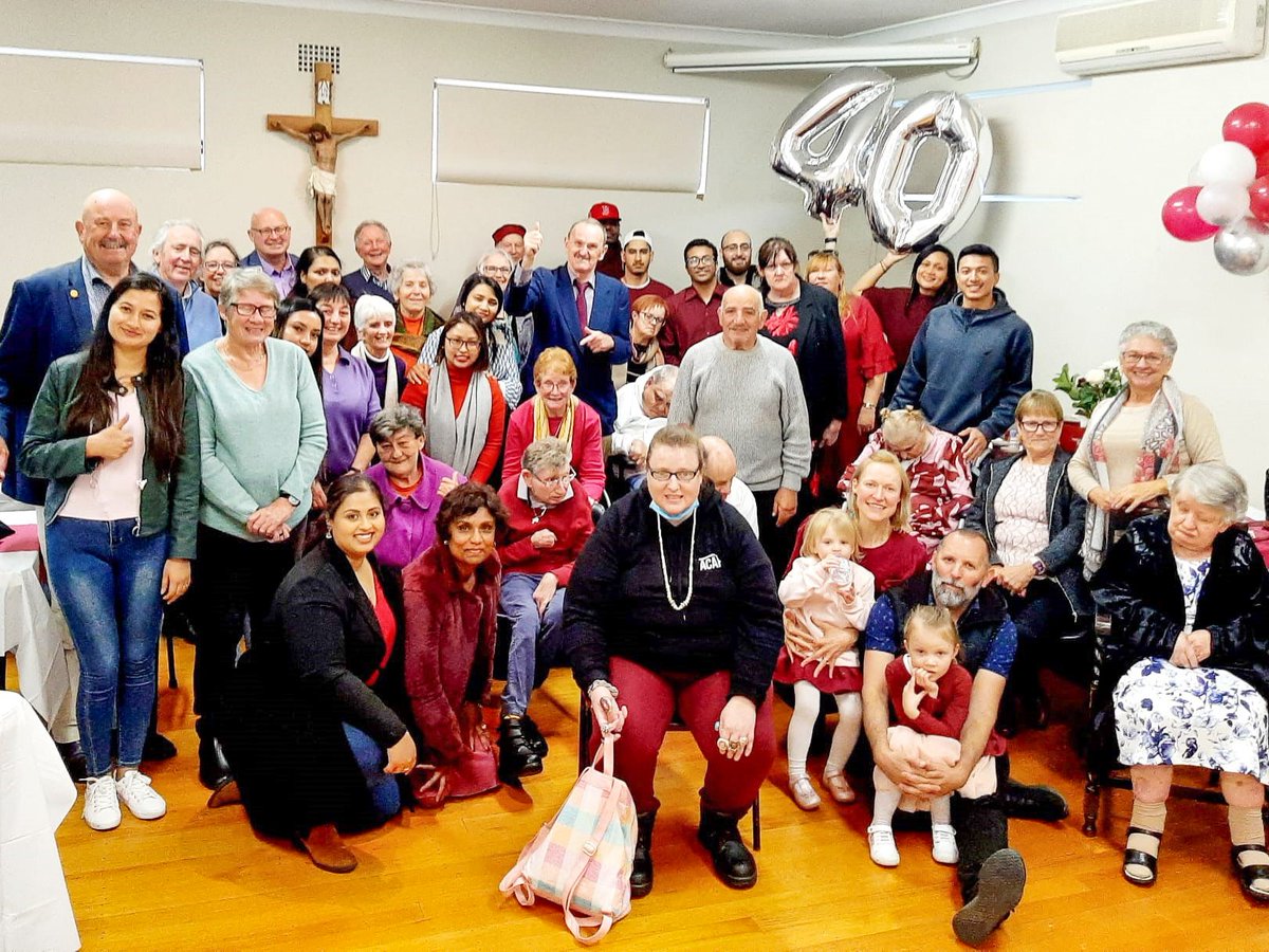 It was great to catch up with resident Bruce recently when I was out and about, and I was honoured to attend his 40 year anniversary celebrations at L'Arche NSW over the weekend. What an incredible man and journey!