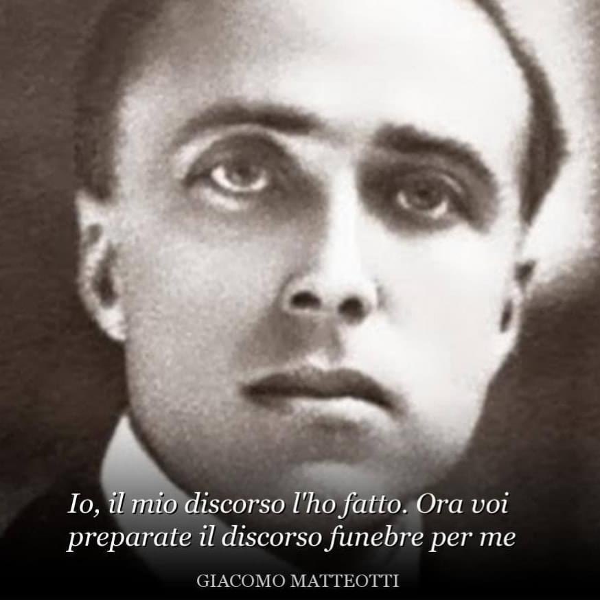 #30maggio 1924: Giacomo Matteotti denuncia le violenze fasciste.
10 giorni dopo, viene rapito e assassinato da un gruppo di squadristi agli ordini di quello che ha fatto anche cose buone.
