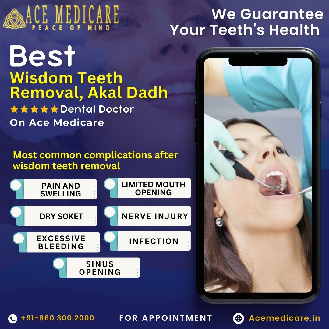 ace_medicare's tweet photo. Looking for a  reliable solution to your Wisdom Teeth Removal or Akal Dadh treatment  in India? 🦷🇮🇳 Look no further than Ace Medicare's cutting-edge app!  📲 Call us at +91-860 300 2000 or visit our website  https://t.co/0Q9nuos1wx  to book an appointment. 👩‍⚕️ https://t.co/bNxGruEo4R
