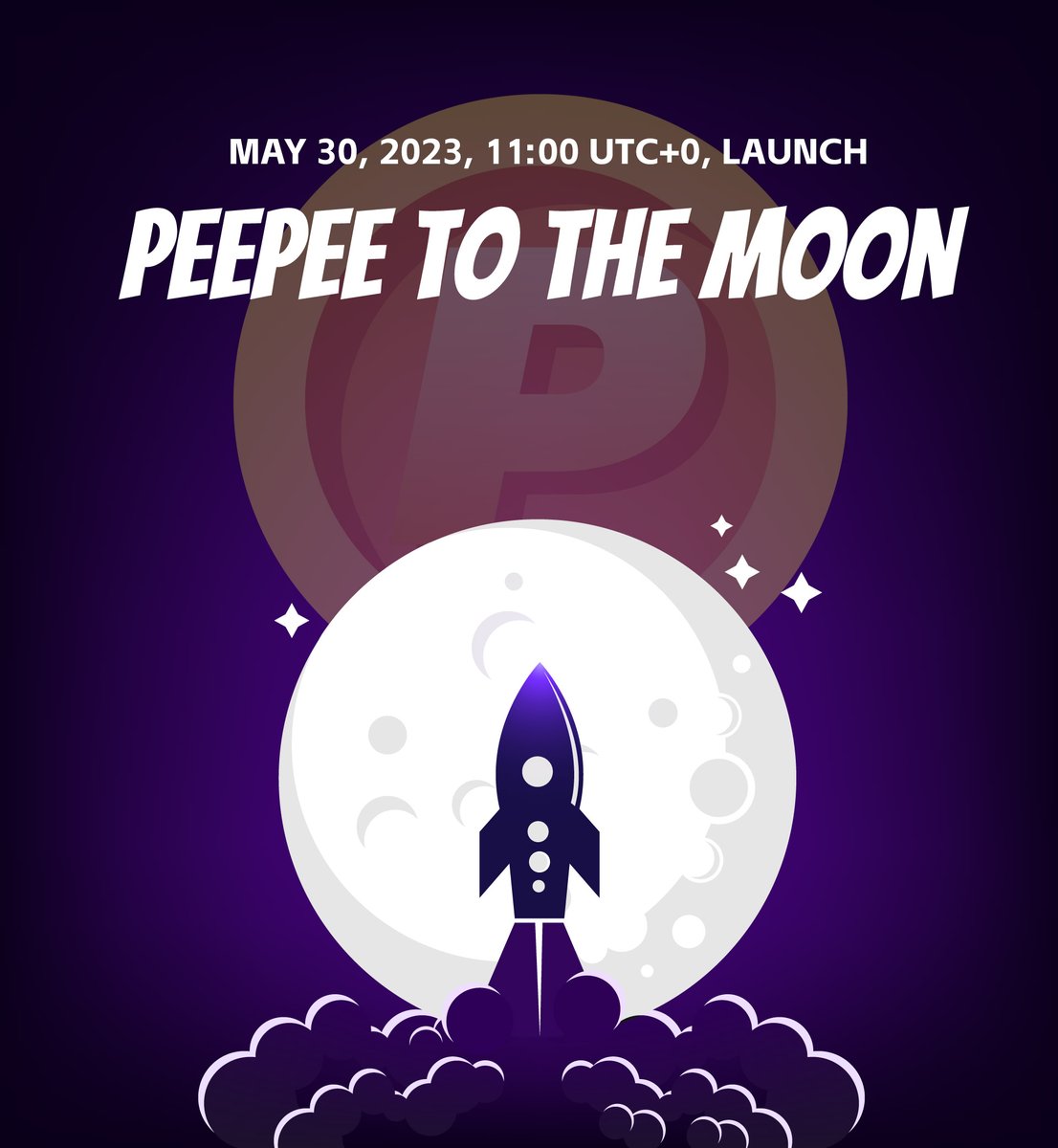 PeePee is here, the next legend of the crypto world.
🔥🔥🔥🚀🚀🚀🚀🚀
May 30, 2023, 11:00 UTC+0, LAUNCH.
#MEMEcoin  #PeePee #pepe #SHIB #Getrich #Makemoney #Earncoins #10000000x