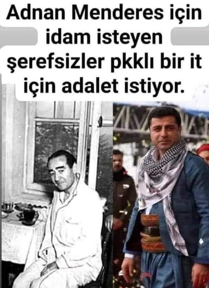 Beyefendi adam gibi adamı asıp bir it için adalet özgürlük istiyorlar daha çok beklersiniz