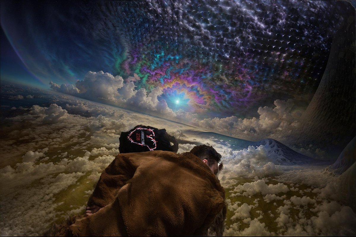QualiaRI's tweet photo. Artist: Arnold Veber

Title: Dreamtism

Brief description of the piece: Is it feasible to capture not only the individual themselves but also the essence of their observed high-energy state through photography? Neural networks, acting as comprehensive models of human experience, possess the ability to reveal such unique perspectives.

Description of what this piece is about: In this work, I utilized my archival photographs. In 2017, I captured young individuals who were in search of a sense of lightness and airiness in reality. Each person possesses their own perception of infinity, which is inherently subjective. Visually, my intention was to achieve a harmonious composition by conveying the subjective experiences of the individuals depicted in the photographs. This involved exploring various perspectives, capturing fleeting moments of heightened energy and subjectivity, and reinterpreting the portrayed subjects.

I processed the photos using neural networks and created collages. The act of reinterpretation was crucial to me, as it mirrors how our brains reconstruct images and memories. In states of heightened mental activity, our perception of the world can undergo significant changes. In my view, it is important to destigmatize and normalize these elevated mental states, without resorting to vulgarity. This necessitates the incorporation of beauty.

So, what do these photos ultimately become? Over time, combined with the power of imagination, they transform into a dream-like realm of possibilities.