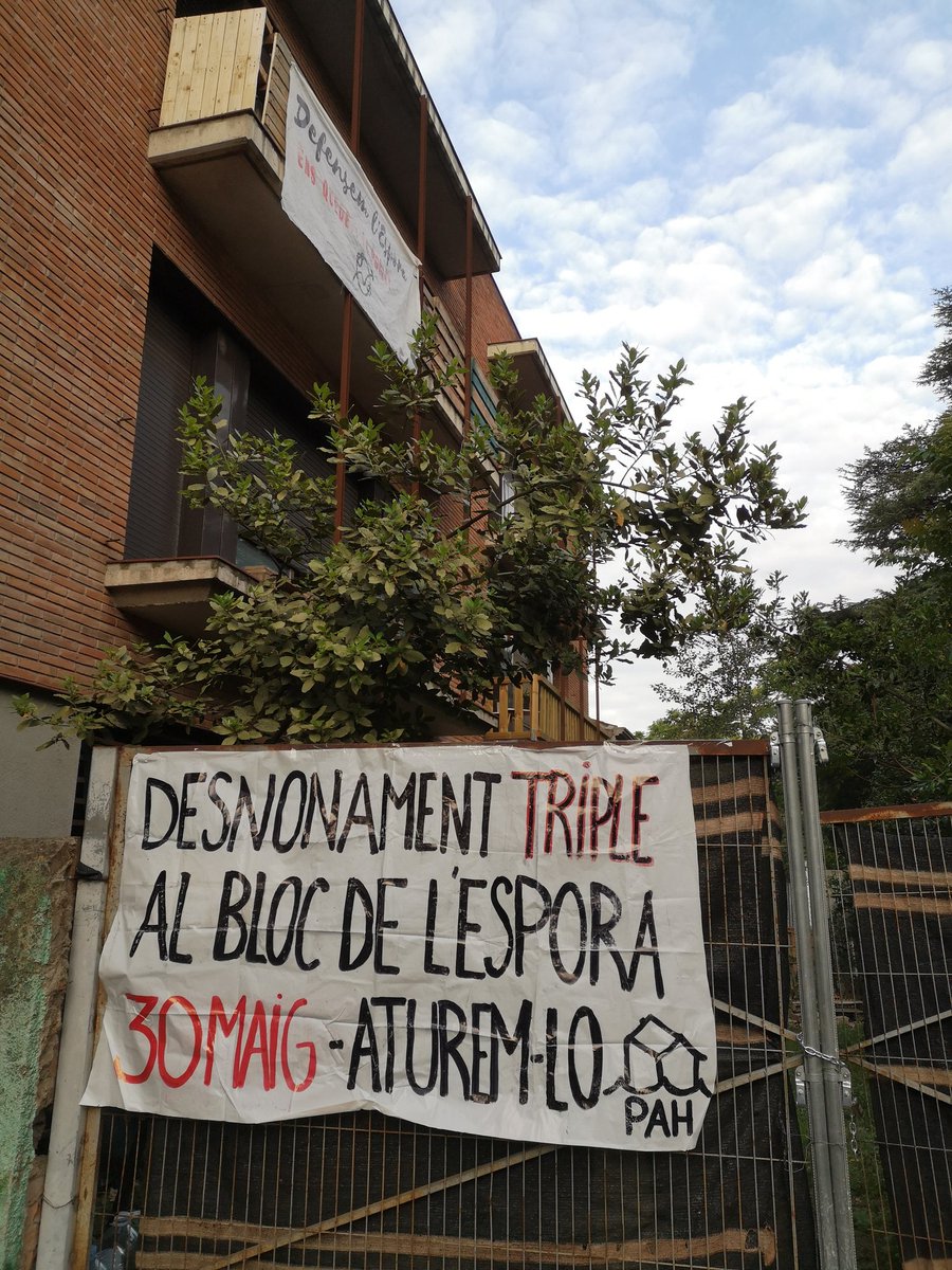 🔴 Avui som al <a href="/cso_espora/">CSO L'Espora</a>!

✊🏽 Necessitem gent per aturar els desnonaments!