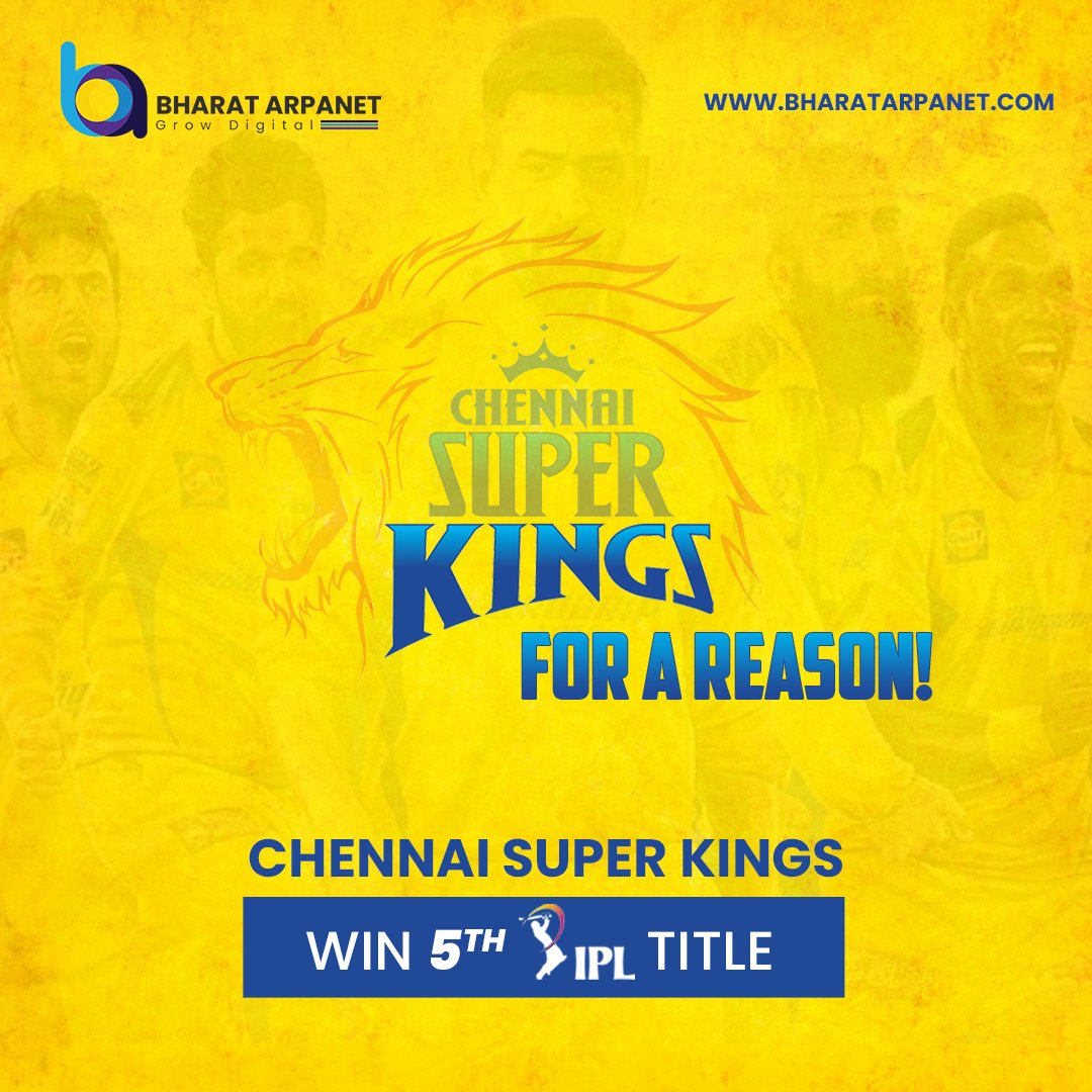 Roaring Victorious: Chennai Super Kings Dominate the IPL Final!😍🏆
.
#IPLFinal #ChennaiSuperKings #ravindrajadeja #msdhoni #ipl2023 #iplwinner #champions #msd #csk #cskvsgt #gtvscsk #iplfinal #final #iplupdates #cricketworld #cricketupdates #ipl #msdhoni #thala