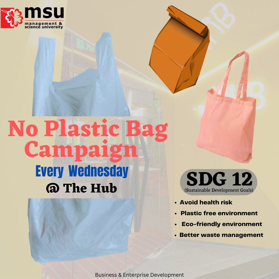 Thank you for helping us keep our university environment healthy, reduce waste and continue to support MSUmalaysiaMall❤️

#sdg12
#responsibleconsumption
#responsibleproduction
#go2MSU🌸
#MSUmalaysia 
#LoveFromMSU❤️
#MSUmalaysiaMall❤️