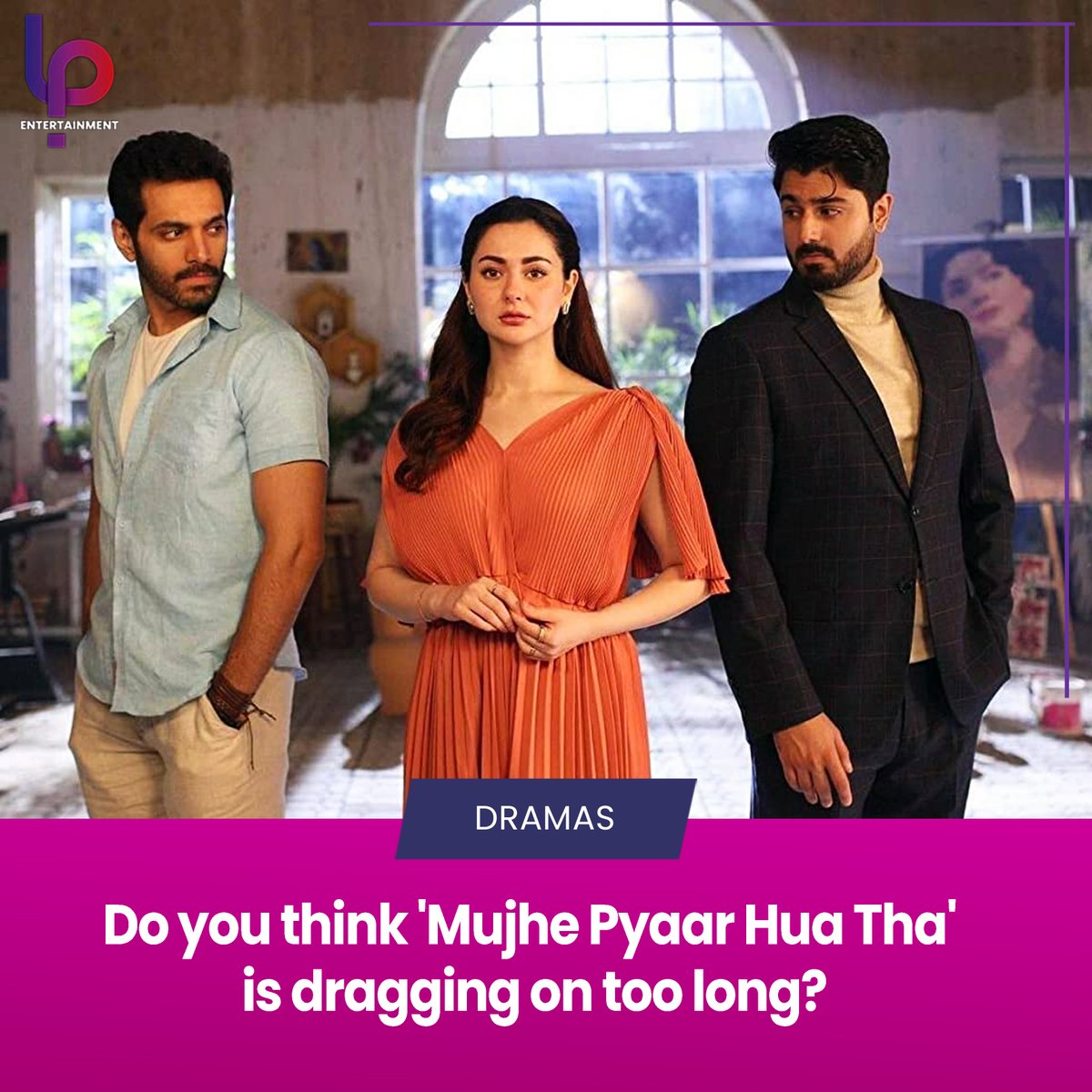 Mujhe Pyaar Hua Tha's latest episode was televised last night and left the fans frustrated and disappointed over dragging this drama too long. Do you think drama is losing its charm?

#WahajAli #HaniaAamir #LPEntertainment #ZaviyarNauman #AryDigital #MujhePyaarHuaTha