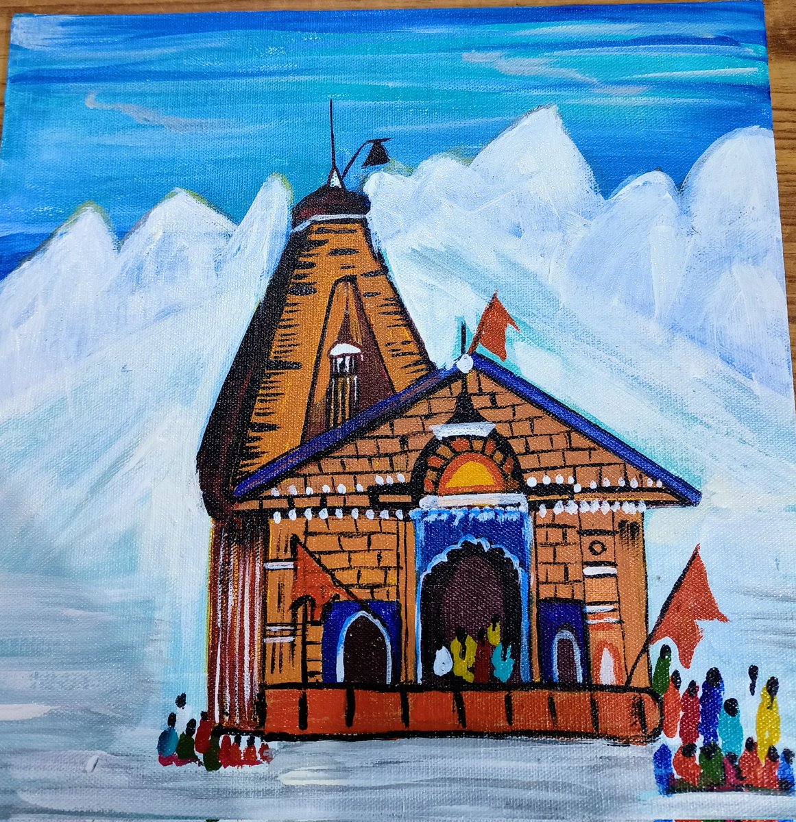 #KedarnathArtwork #DivineInspiration #HimalayanMasterpiece #NatureInCanvas #SacredVibes #MountainMagic #SpiritualArt #CanvasOfSerenity #EtherealBeauty #ArtisticJourney #NatureBeauty #DivineLandscape #HimalayanParadise #ArtisticExpression #BrushstrokesOfPeace