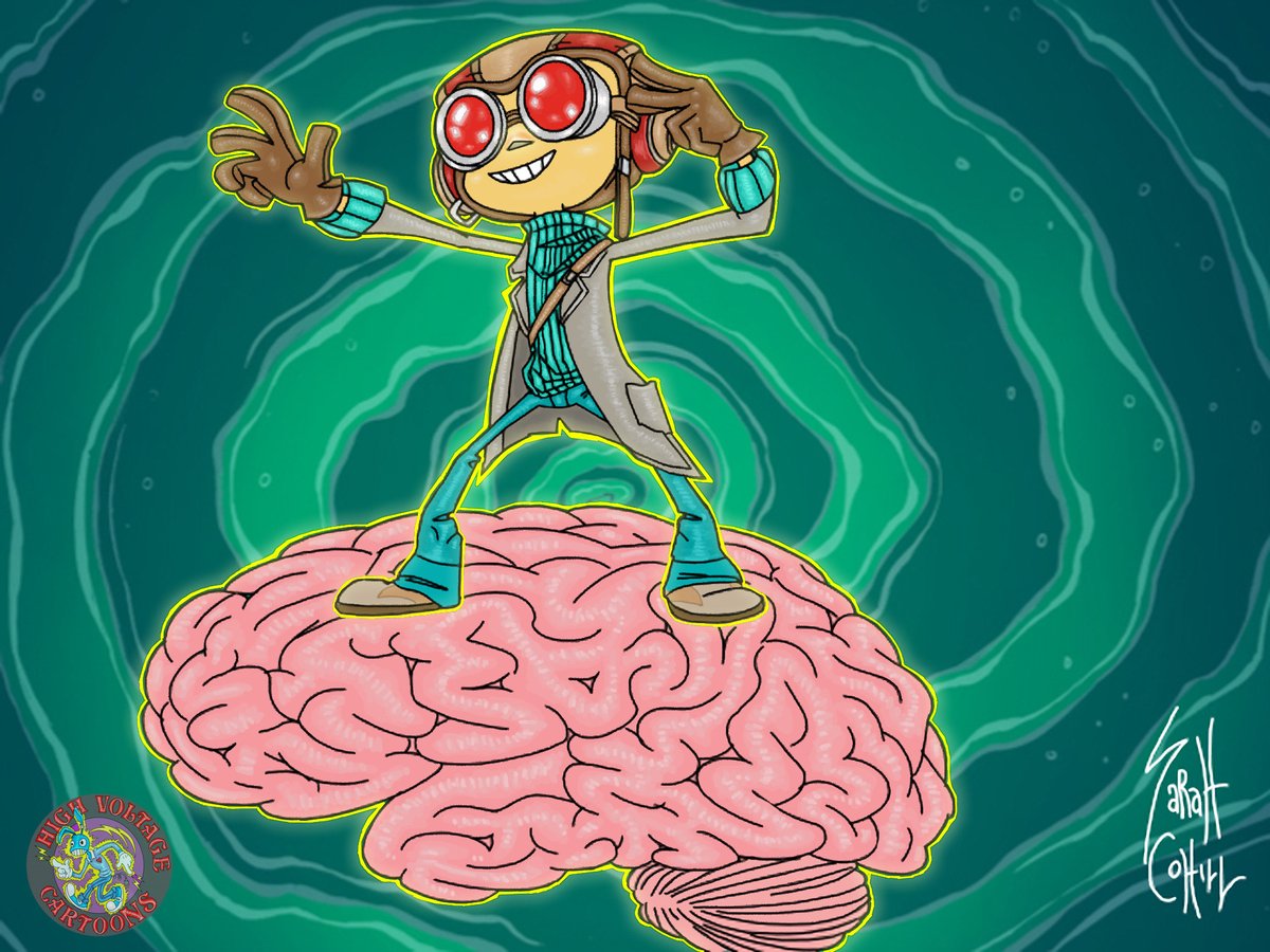 My illustration of Raz,
from one of my personal favorite games of all time Psychonauts!! 
 #raz #psychonauts #richardhorvitz #psychonauts2 #illustration