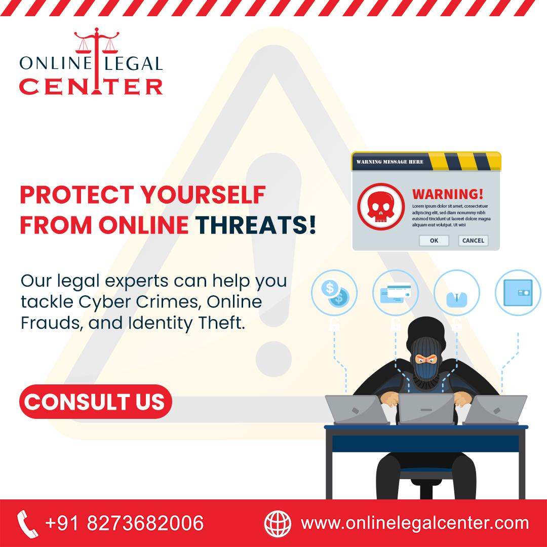 Safeguard your digital world with expert legal guidance! 📷OLC r is here to tackle Cyber Crimes, Online Frauds, and Identity Theft!

#OnlineLegalCenter #CyberCrimeProtection #StaySecureOnline #LegalExperts #DigitalSafety #IdentityTheftProtection #OnlineFraudPrevention