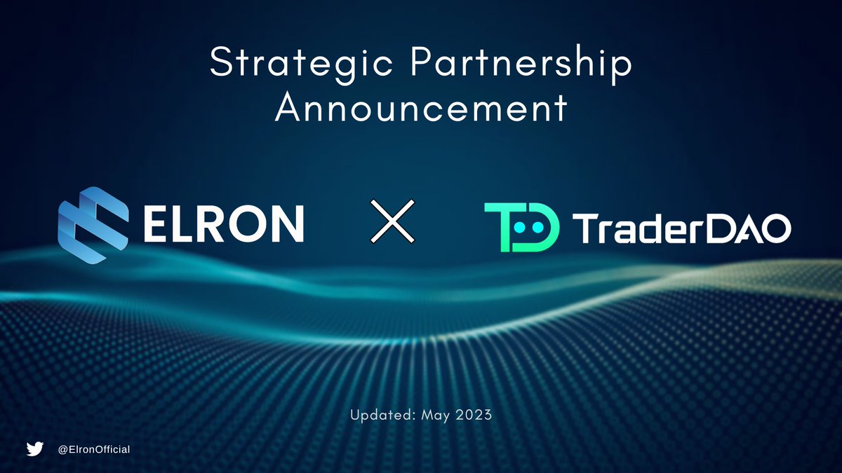 ElronOfficial's tweet photo. π PARTNERSHIP ANNOUNCEMENT π
We're thrilled to announce our new partnership with @TraderDAO_AI π€
Stay tuned for exciting rewards and a new staking program coming your way!
Thank you for being an essential part of our journey!π
#Bitcoin #ElronToken #crypto #cryptocurrency https://t.co/WPs4r1YlK2