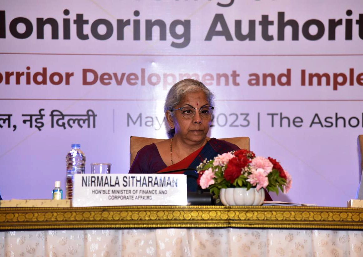 Union Finance Minister Smt. @nsitharaman chaired the 2nd meeting of Apex Monitoring Authority of the National Industrial Corridor Development & Implementaton Trust #NICDIT, organised in hybrid mode, in New Delhi, today. (1/9) https://t.co/IQzHr13Ei9