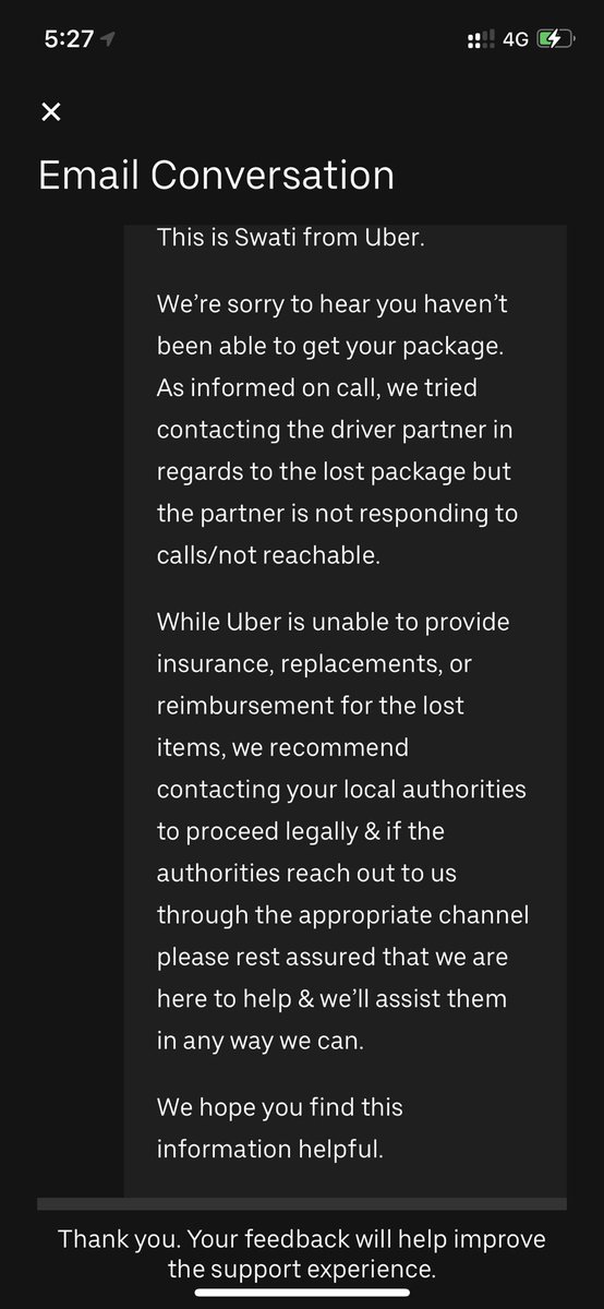 0 Accountability! Avoid using Uber Package guys, they launched a product with 0 readiness checks.

<a href="/BlrCityPolice/">ಬೆಂಗಳೂರು ನಗರ ಪೊಲೀಸ್‌ BengaluruCityPolice</a> <a href="/Uber_India/">Uber India</a>