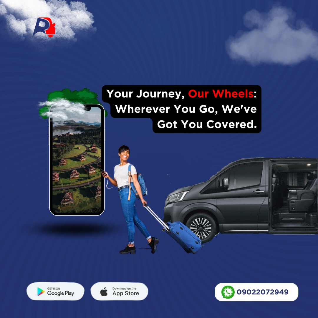 Your Journey, Our wheels 😍

Wherever you go, We've got you covered💃💃💃

Download our mobile app now and book your ride💃💃💃

#readycars #readytomove #carhire #carrentalinlagos #carrentalinibadan #carrrntalinosogbo #carhire #carrentals #luxury #comfort #rideeveryday #premium