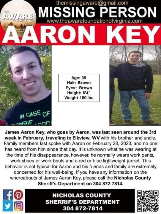TrulyCriminal1's tweet photo. What happened to Aaron Key? If you have any information relating to the case please reach out.
#missing #missingperson #Elkview #westvirginia #missingpersonscase #missingpersonscases https://t.co/jt573VfSxf