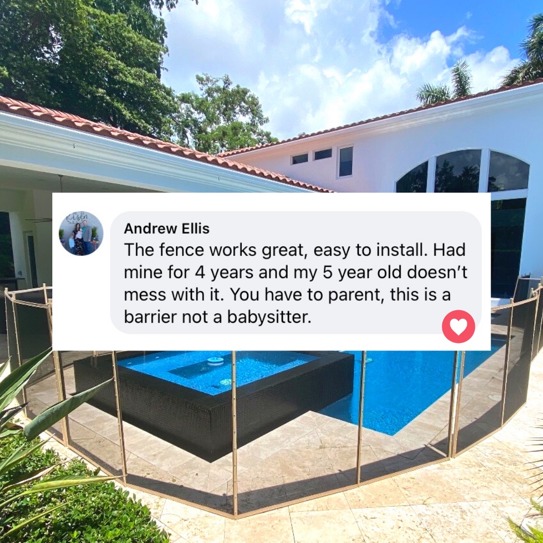 😍 We are thrilled you chose Life Saver Pool Fence to help you protect your little one. 🤩  #DrowningPrevention #LayersOfProtection #BeALifeSaver