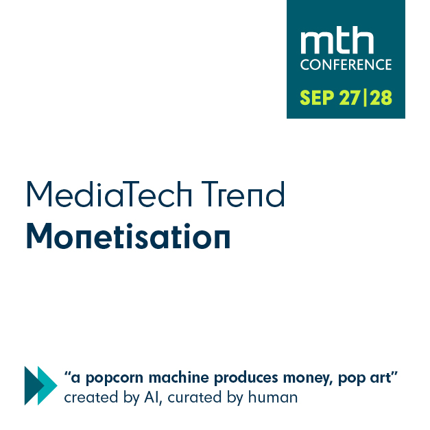 #MediaTechTrend 2: #MONETISATION
Disruption alert! SVOD ➡️ AVOD. Google TV adds 800 FAST channels. <a href="/Roku/">Roku</a> &amp; <a href="/Samsung/">Samsung Electronics</a> test in-stream targeted ads. But are these old revenue sources, like subs &amp; ads? In the age of VOD, how to attract more eyeballs &amp; sell more "popcorn"? #MTHCON23