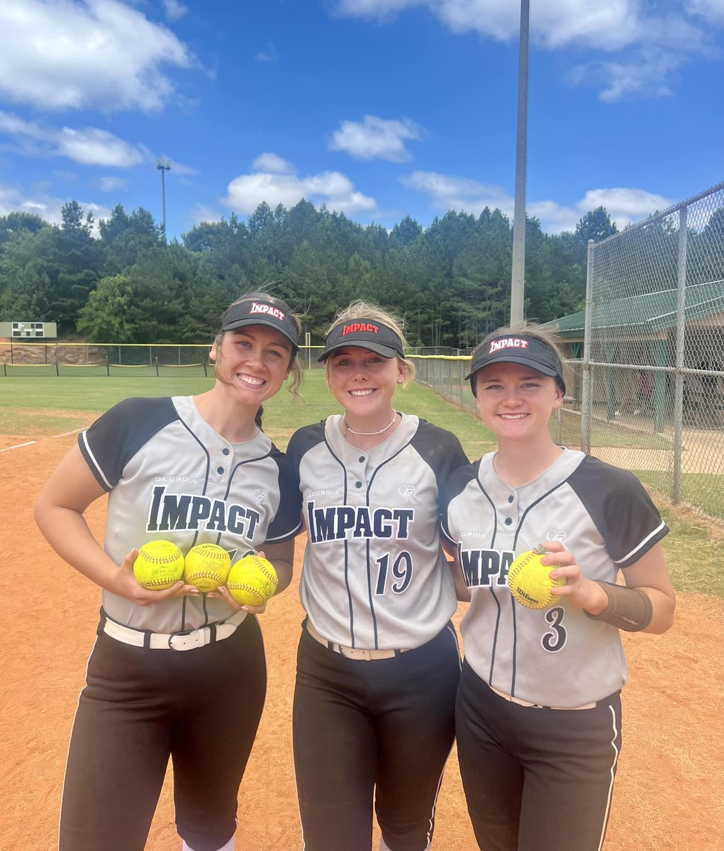 Impact_Hupp's tweet photo. A few highlights from this weekend PGF Memorial were 12 hits by @IsaPecorilli, a game-breaking homer by @ratzlaff_riley and 3 bombs by @Cacie_Cutright.  While @SpeedyKnop had 9 hits with 8 rbi and @EmmaHare_222 stole 11 bases with 9 runs scored. https://t.co/UJ3tw2gSni
