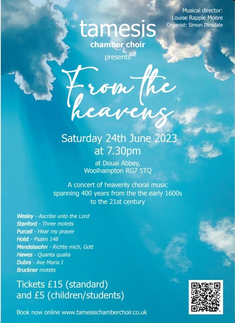 What's On Reading (@rdgwhatson) on Twitter photo "A truly heavenly spread of choral music that spans 400 years"
That's what <a href="/TamesisChoir/">Tamesis ChamberChoir</a> promise with their next concert "From The Heavens", which they'll perform in the wonderful setting of Douai Abbey on Saturday 24 June!
whatsonreading.com/venues/tamesis… "A truly heavenly spread of choral music that spans 400 years"
That's what <a href="/TamesisChoir/">Tamesis ChamberChoir</a> promise with their next concert "From The Heavens", which they'll perform in the wonderful setting of Douai Abbey on Saturday 24 June!
whatsonreading.com/venues/tamesis…