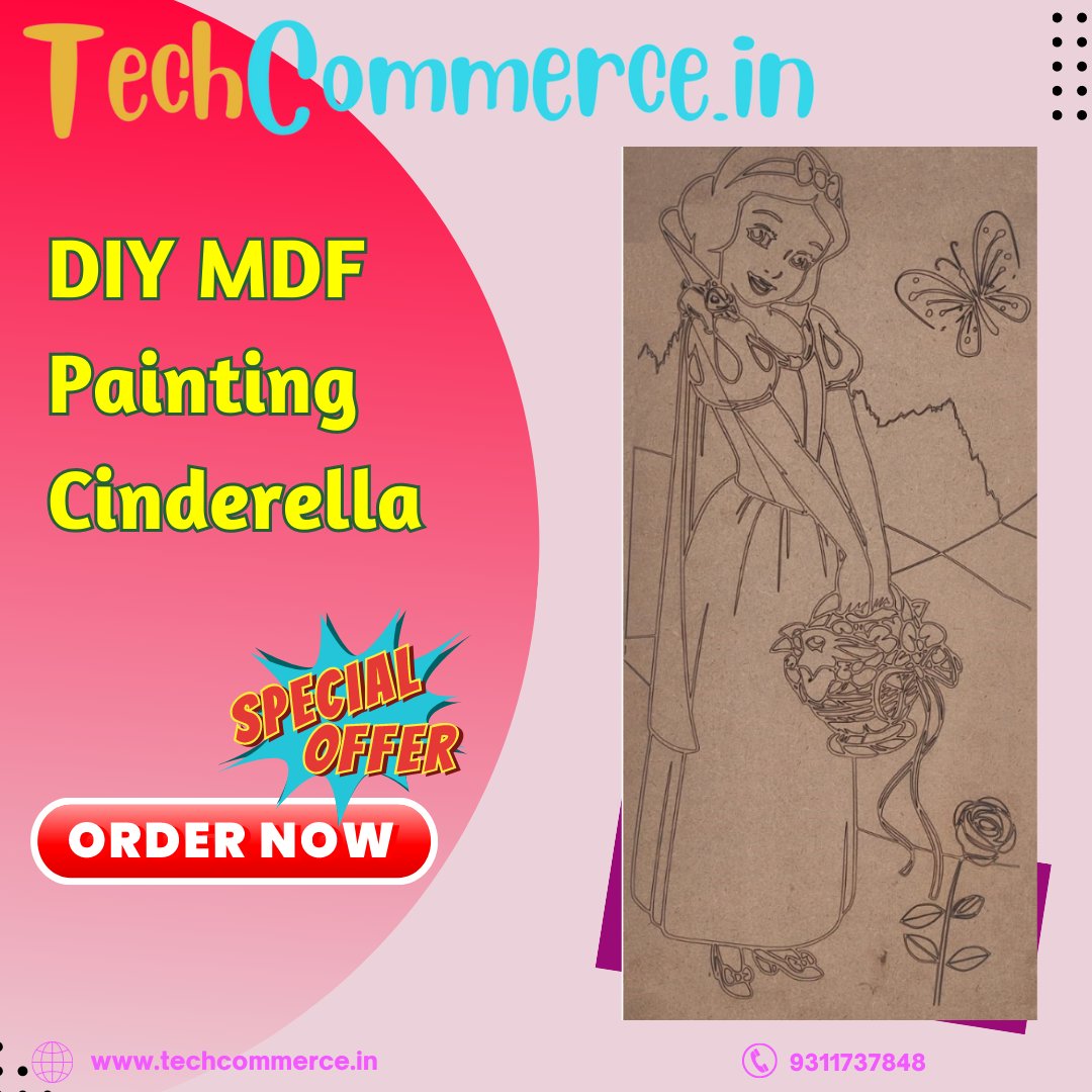 Pre Marked MDF Wooden Wall Hanging For DIY Painting Cutout 4mm Thickness (18 X 8 Inches) Cinderella
Buy Now
Special Offer Only Rs.100/-

click this link
bit.ly/3WFbvyQ

#techcommerce #champion #diypainting #diy #painting #art #MDF #Specialoffer #wooden #wallhanging #tech